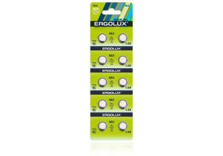 Батарейка «Ergolux» AG- 3 LR41 BL-10   (10*-блистер  200 комп.)/14314/891513